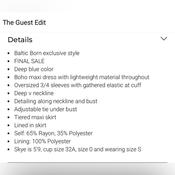 Baltic Born Deep Teal Long Sleeve Dress - Picture 5 of 6